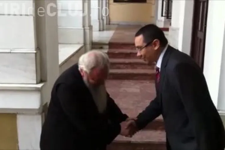 Ponta l-a părăsit pe Antonescu pentru a se întâlni cu Rus. Împreună l-au vizitat pe mitropolitul Clujului VEZI VIDEO
