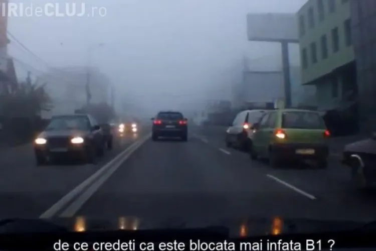 VEZI o imagine din traficul clujean care sigur te va ENERVA - VIDEO
