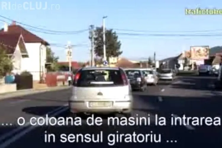 Sensul giratoriu din Florești, locul pe unde numai ”șmecherii” trec repede - VIDEO  