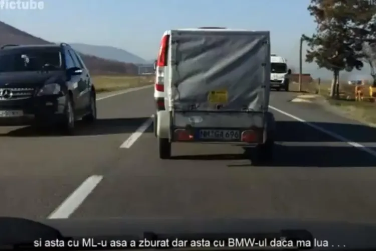 Depășire inconștientă a unui sofer din Cluj. Tot el a exclamat: ERA SĂ MOR - VIDEO