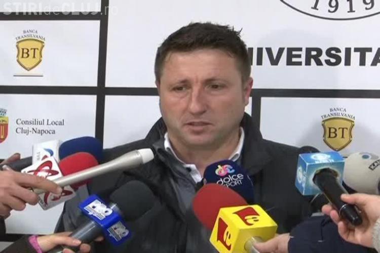 Jucătorii U Cluj amenință că nu se mai prezintă la antrenamente. Ce a declarat antrenorul Marius Popescu - VIDEO