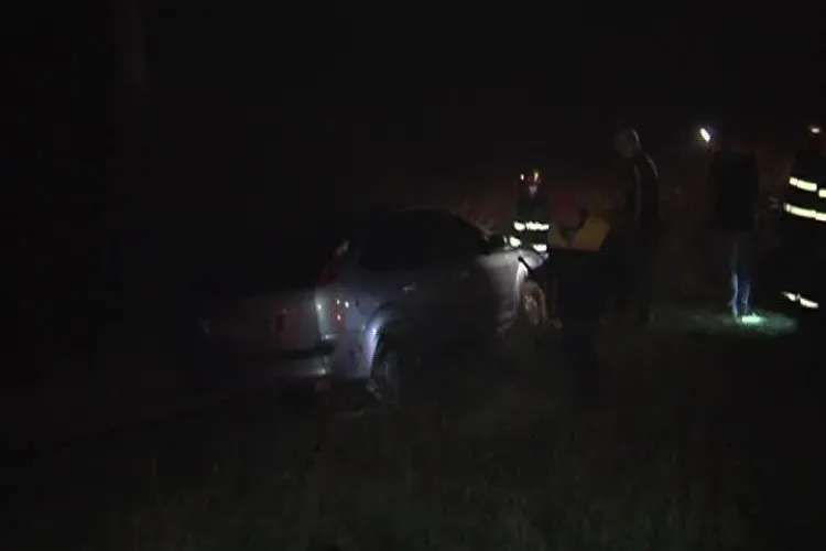 Accident la ieșire din Apahida în zona Magnolia! O șoferiță s-a răsturnat - VIDEO