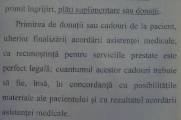 Primirea cadourilor de la pacienti este legala, sunt avertizati bolnavii de la Spitalul de Copii din Cluj