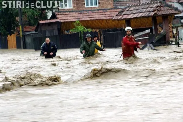 Inundatii Cluj - Bilant: Pagube de 56,2 milioane de lei provocate de viituri si 600 de case inundate. VEZI imagini cu prapadul din luna iunie