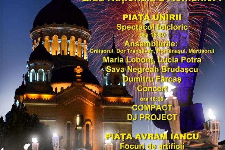 1 Decembrie: Concerte și focuri de artificii la Cluj-Napoca  