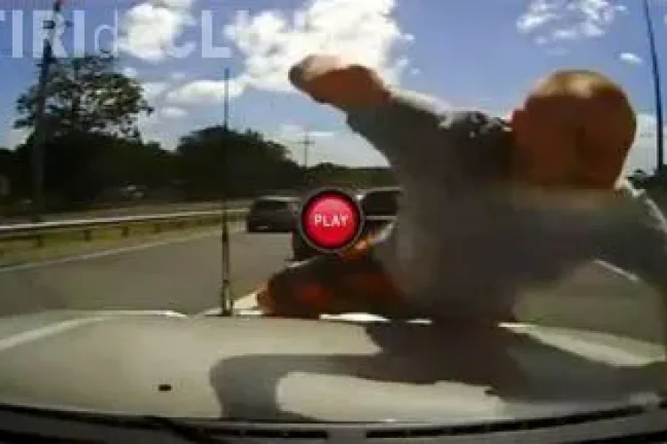 Milioane de oameni scandalizaţi de gestul unui şofer nebun. Vezi VIDEO ŞOCANT!