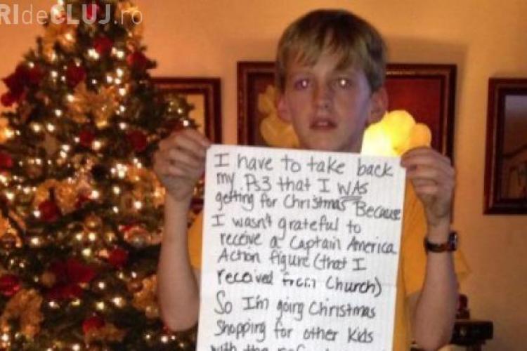 Copil pedepsit de părinți de Crăciun! L-au pus își ceară iertare pe Facebook