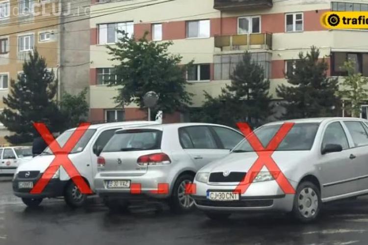 Trecerile de pietoni din Cluj-Napoca, CONFISCATE cu nesimțire de unii șoferi. VEZI câteva cazuri enervante - VIDEO