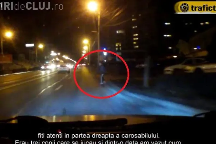 Copil împins în fața mașinii pe strada Observatorului! Cât de aproape a fost de accident - VIDEO