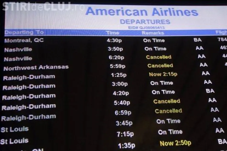 Un zbor din SUA a fost anulat în ultimul moment. Vezi motivul NĂUCITOR pentru care a fost anulată cursa