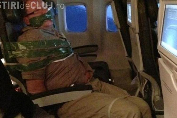 Imaginea zilei pe internet: Vezi ce pățești dacă te îmbeți în avion FOTO