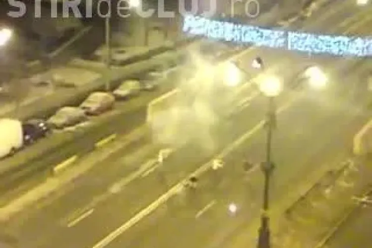 REVELION 2013 în Mănăștur! Imagini UNICE. Oamenii au sărbătorit pe Calea Mănăștur - VIDEO   