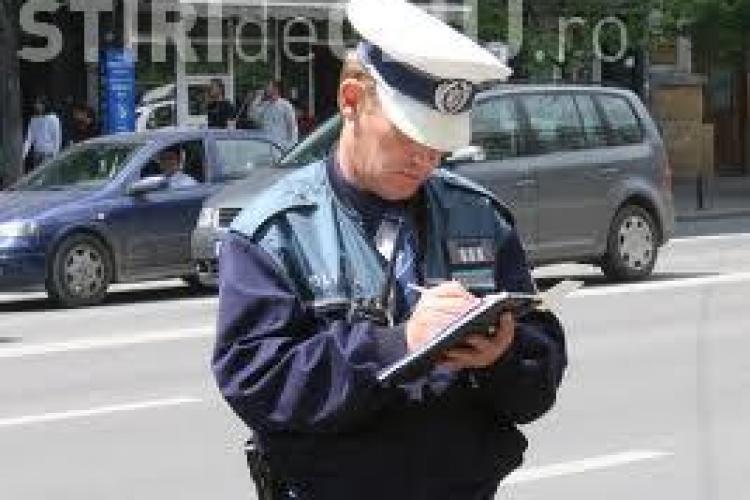 5 şoferi amendaţi de Poliţie în centrul Clujului. Nu au respectat regulile de aprovizionare a agenţilor economici