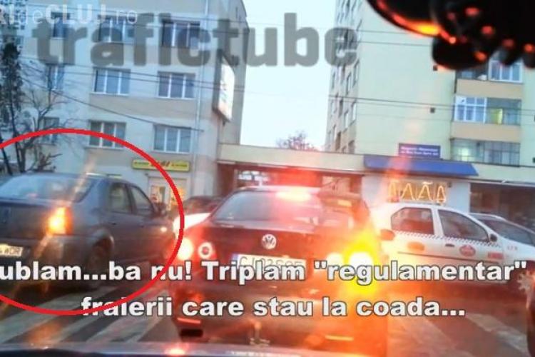 ”Meseriașul” cu Logan blochează o intersecție din Cluj-Napoca. Ar merita să rămână PIETON? - VIDEO