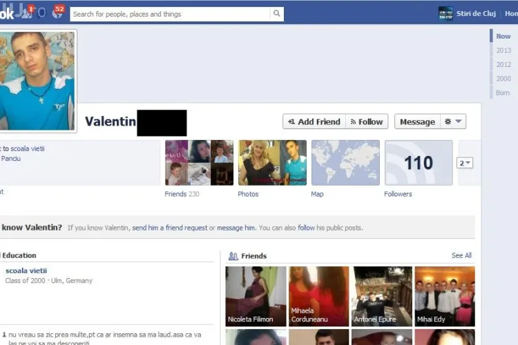 Deținutul care sfidează închisoarea. Postează pe Facebook din penitenciar FOTO