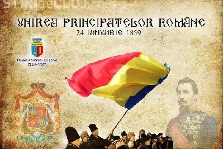 Artificii la Cluj-Napoca, în 24 ianuarie - 154 de ani de la Unirea Principatelor Române