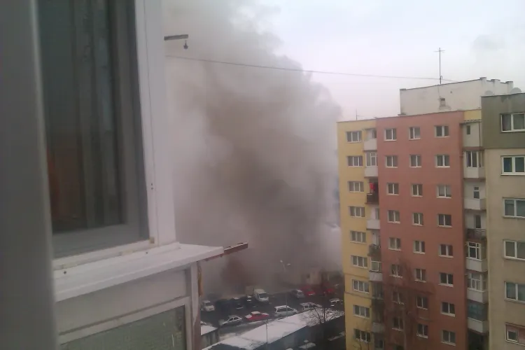 Incendiu la fostul Cinema Dacia, din Mănăștur - VIDEO-FOTO