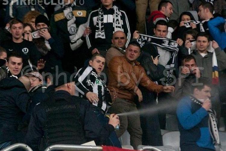 Jandarmeria Cluj recunoaște că a folosit gaze lacrimogene la meciul U Cluj - Steaua