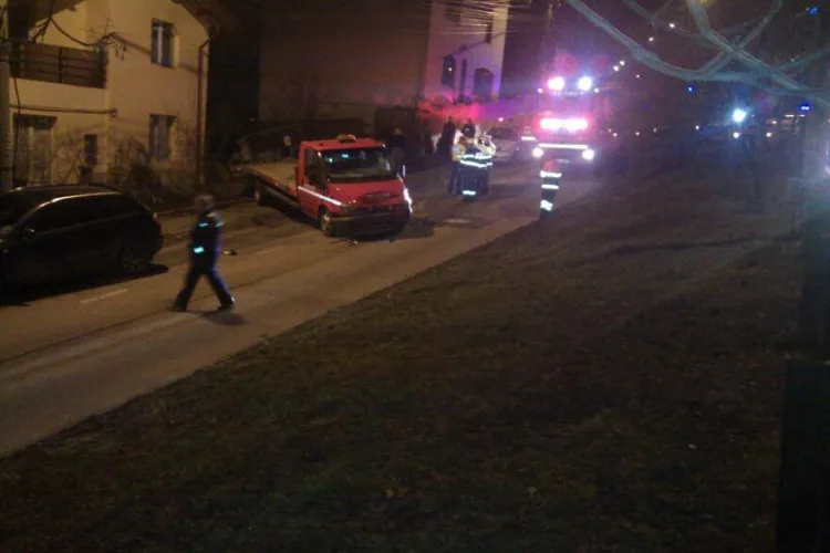 Accident pe Calea Turzii, în zona pasajului! Cinci mașini s-au ciocnit - FOTO