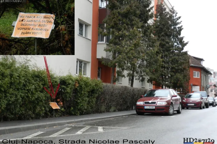 Clujeni exasperați de șoferi: Nu PARCA DEZUMFLU ROȚI, VOPSESC PARBRIZE, ZGÂRII TOT 