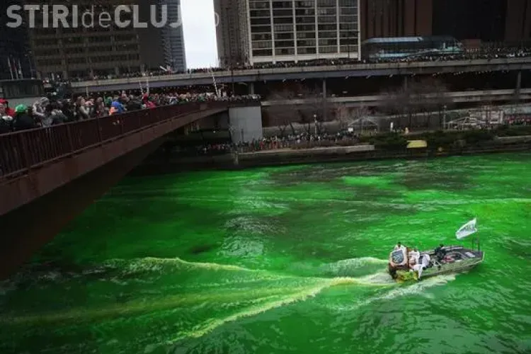 IMAGINEA ZILEI: Ape colorate în verde pentru sărbătoarea Sf. Patrick FOTO