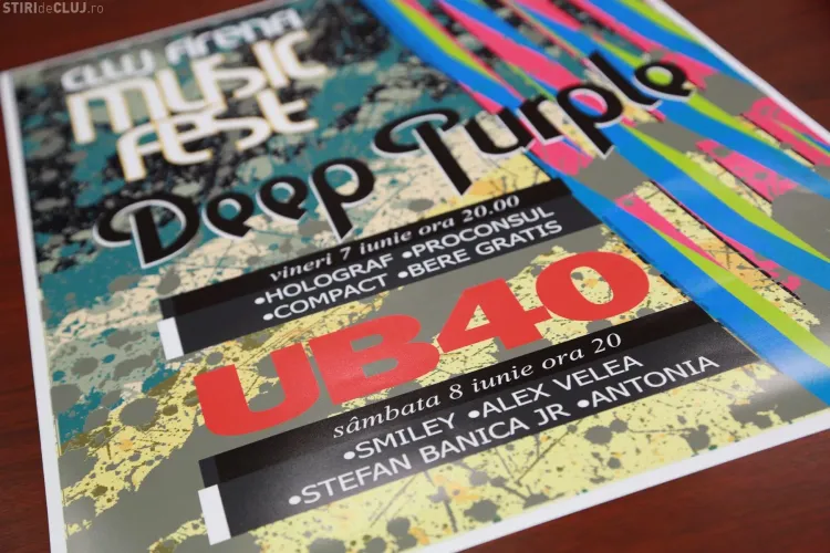 Afișul concertelor Deep Purple și UB 40, din iunie - FOTO