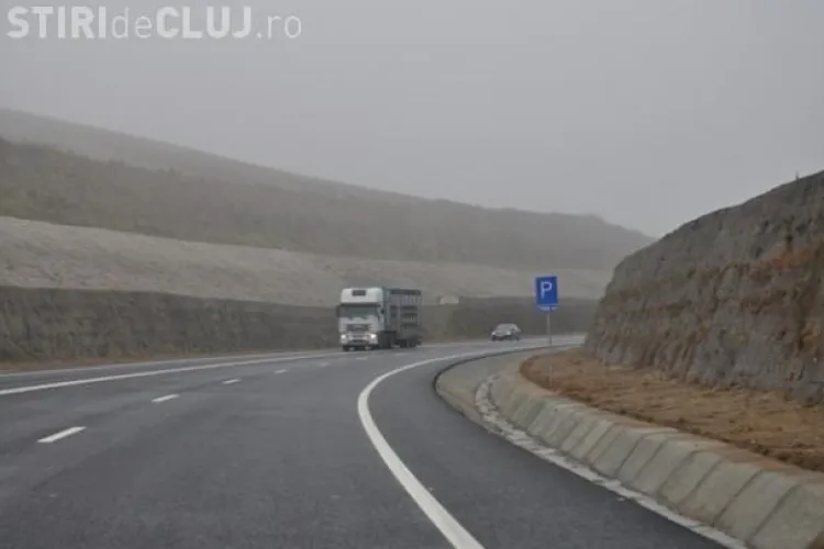 Accident pe centura Vâlcele-Apahida. Un camion s-a răsturnat și a blocat circulația