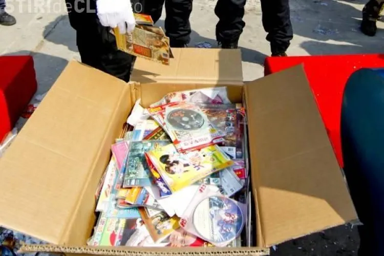 DVD - uri piratate confiscate din Oser de jandarmii din Cluj 