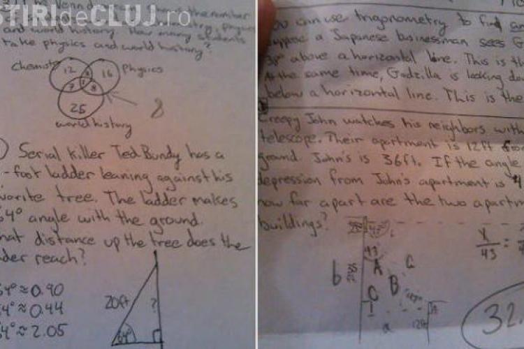 Un profesor de matematică a fost dat afară după ce le-a dat elevilor o problemă neadecvată