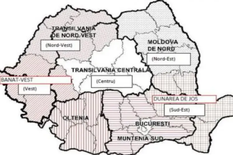 Prima hartă oficială a regionalizării a fost publicată