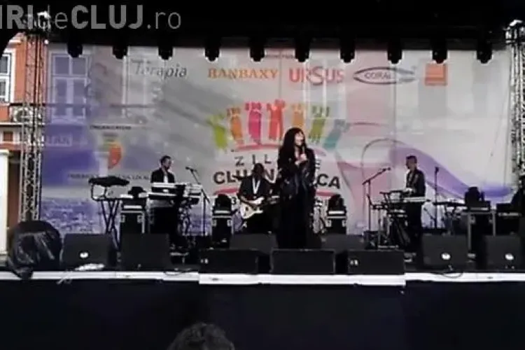 Loreen, probe de sunet în Piața Unirii - VIDEO