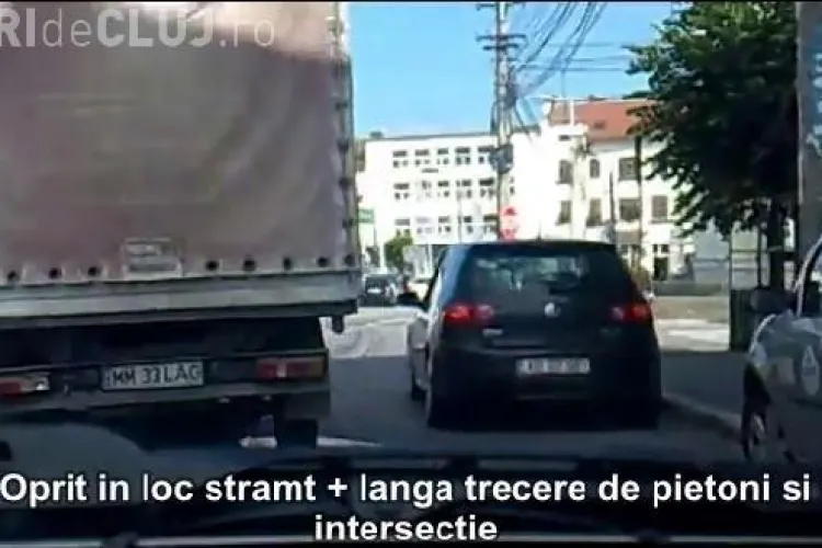 Smecheri de Cluj! "Opriri de nesimtiti, pe avarii desigur", un nou film care demonstreaza cum se parcheaza in Cluj-Napoca - VIDEO si FOTO