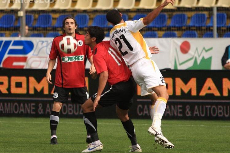 U Cluj a pierdut a doua partida in Liga lui Mitica. "Studentii" au incasat trei goluri si au dat numai unul