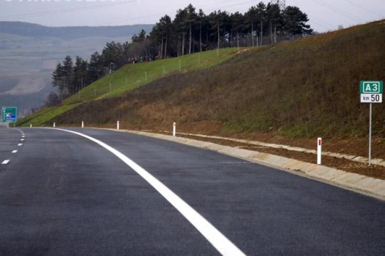 Lucrarile pe tronsonul Campia Turzii-Gilau al autostrazii Transilvania sunt finalizate in proportie de 80%