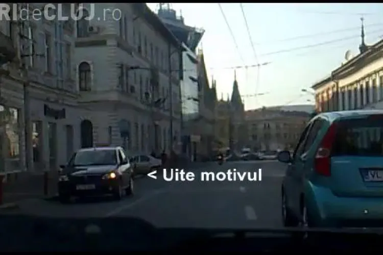 Smecherii de Cluj fac regulile in trafic! Un taximetrist schimba regulile de circulatie pe Regele Ferdinand - VIDEO