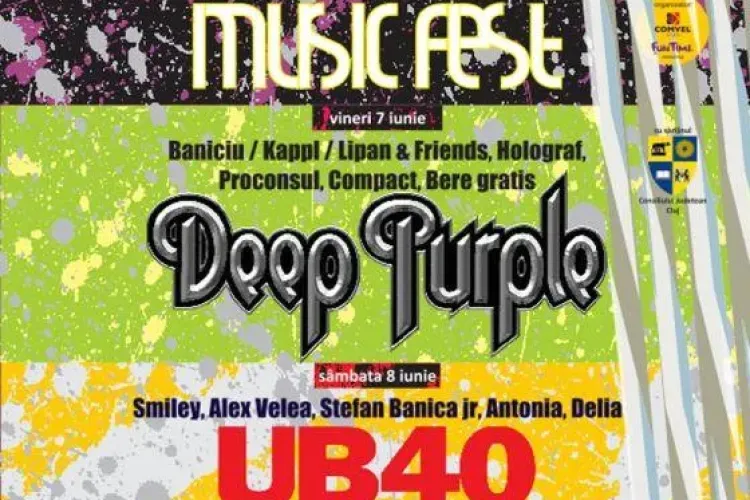 Biletele pentru Deep Purple și UB40 mai pot fi cumpărate astăzi și mâine de la Cluj Arena
