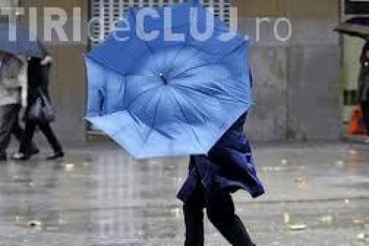 Cât va ploua la Cluj și cât de ”violent” va fi Codul Galben