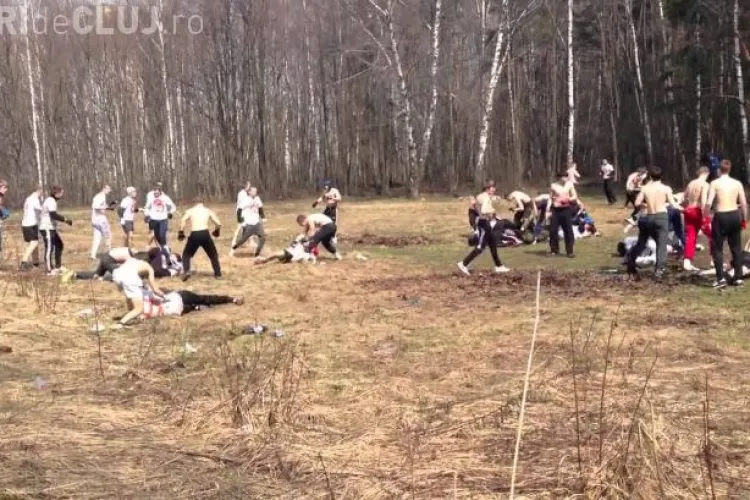 VIOLENȚĂ EXTREMĂ în Rusia: Galeriile de huligani au organizat un campionat de bătăi VIDEO ȘOCANT