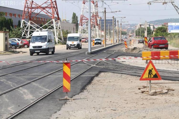 Linia de tramvai Piaţa Gării - Bulevardul Muncii, finalizată la finalul lunii iulie - FOTO 