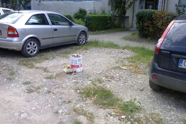 IMAGINEA ZILEI: Cum se blochează locurile de parcare la Cluj FOTO