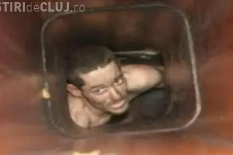 Cel mai ghinionist hoț. A rămas blocat în hornul unui magazin