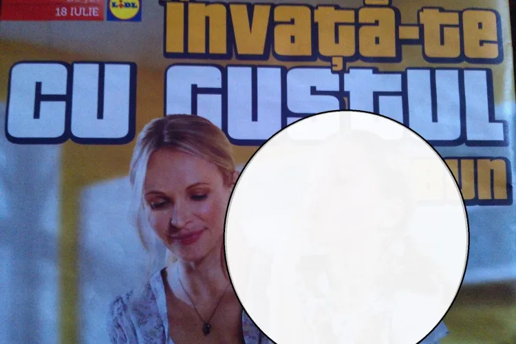 Gafa în revista Lidl Cluj. Ce face această fetiță cu degetul - FOTO