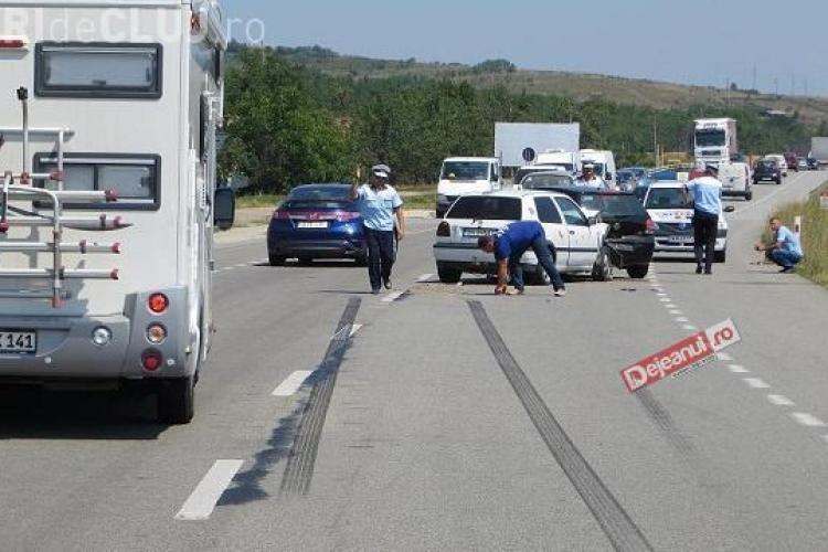 Accident rutier în localitatea clujeană Livada. Un bărbat a ajuns la spital