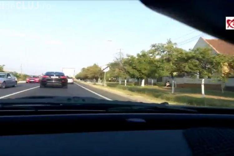Șofer de BMW conduce pe contrasens fără emoții - VIDEO