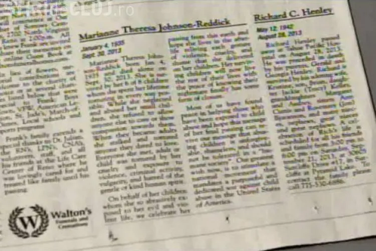 Necrolog șocant. Ce au scris cei 6 copii ai unei femei, în memoria MAMEI lor