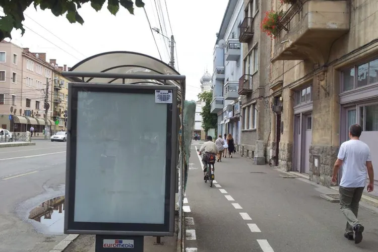 Capcană pentru bicicliștii clujeni, pe pista de pe strada Horea - FOTO