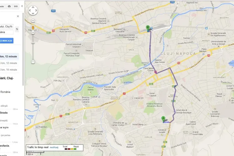 Transportul public din Cluj-Napoca e pe Google Maps Transit. VEZI detalii
