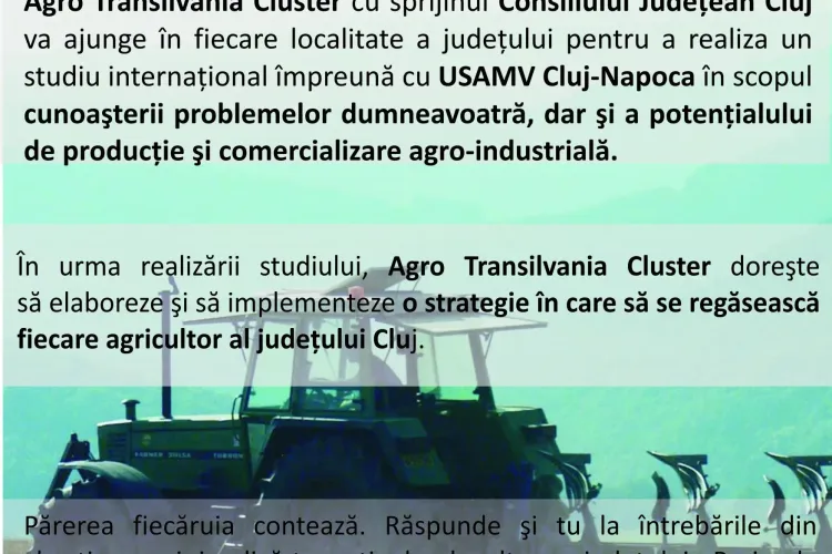 Proiect în premieră națională pentru introducerea clujenilor în strategia agricolă