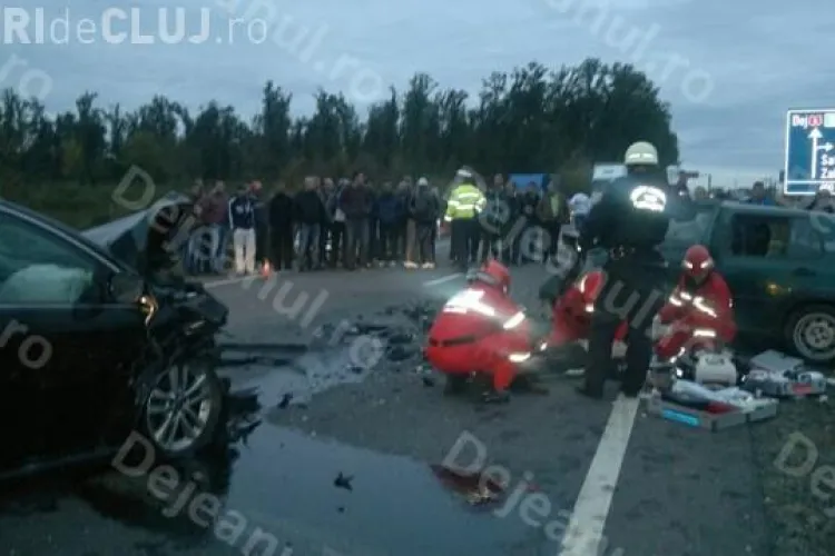 Accident cu mort și patru victime pe drumul Dej - Baia Mare