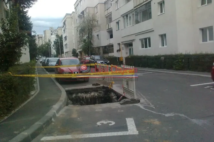 E.ON Gaz își BATE JOC de clujeni. Stradă din Mănăștur spartă după ce a fost asfaltată - FOTO